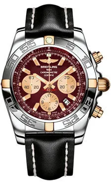 Breitling - Chronomat 44 Two-Tone Polished Bezel - Leather Strap