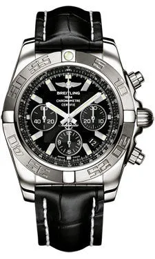 Breitling - Chronomat 44 White Gold Polishted Bezel - Croco Strap