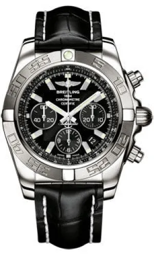 Breitling - Chronomat 44 White Gold Polishted Bezel - Croco Strap