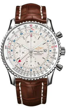 Breitling - Navitimer World Stainless Steel - Croco Strap