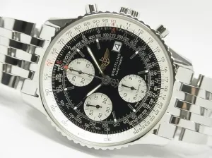 BREITLING Old Navitimer black Dial Bracelet Specification Ref.A142B02NP Genuine goods Mens 185246378