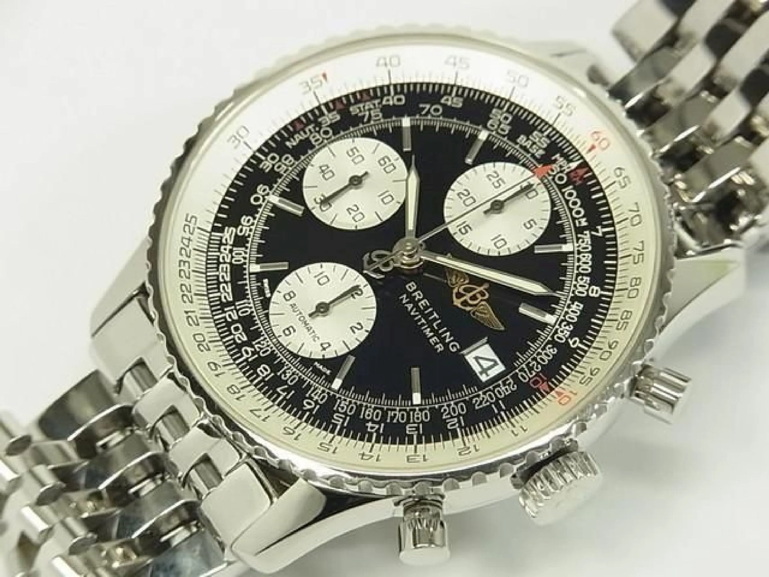 BREITLING Old Navitimer black Dial Bracelet Specification Ref.A142B02NP Genuine goods Mens 185246378