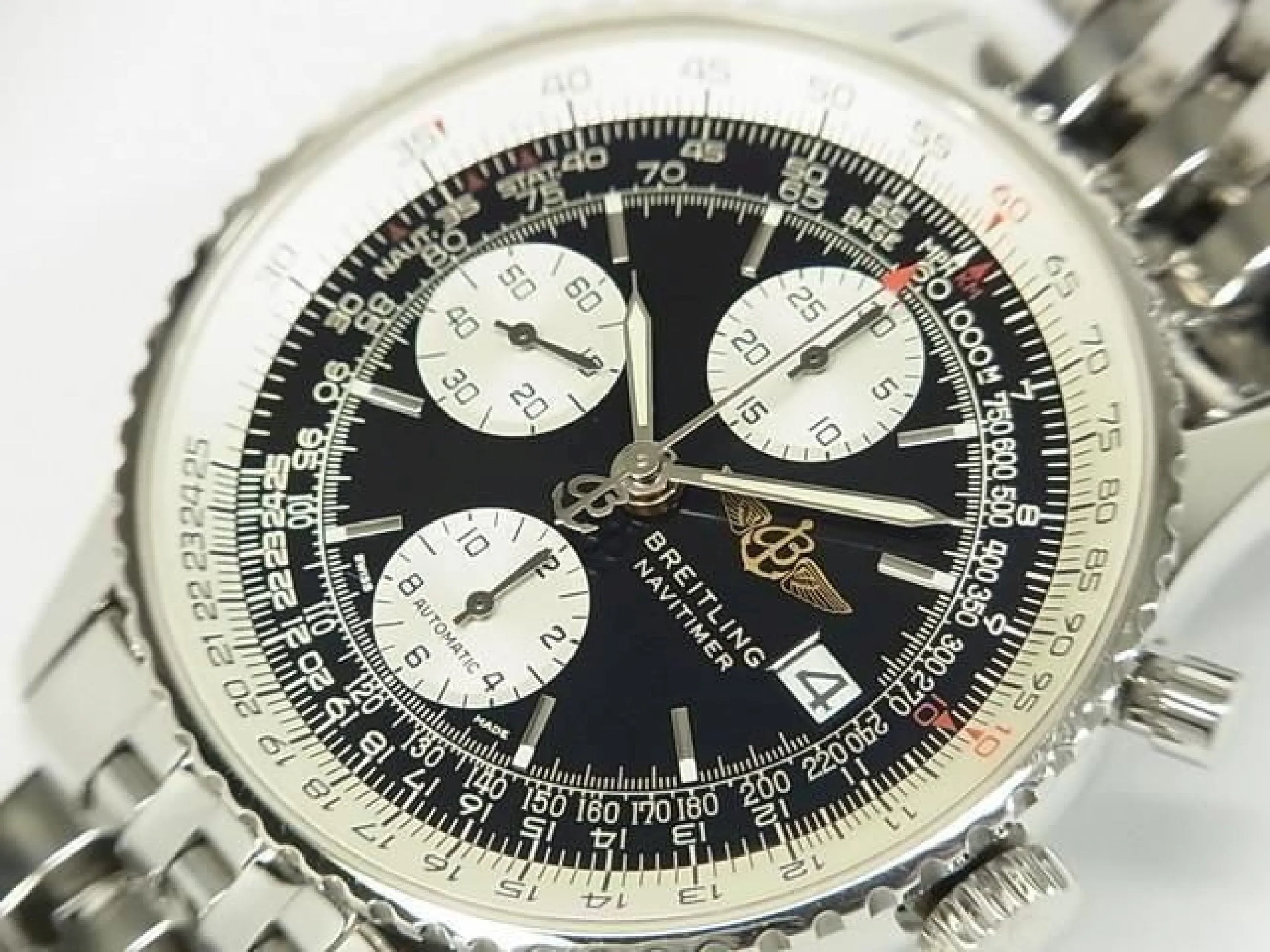 BREITLING Old Navitimer black Dial Bracelet Specification Ref.A142B02NP Genuine goods Mens 185246378