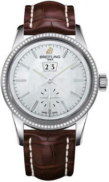 Breitling - Transocean 38 Diamond Bezel - Croco Strap