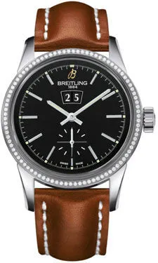 Breitling - Transocean 38 Diamond Bezel - Leather Strap
