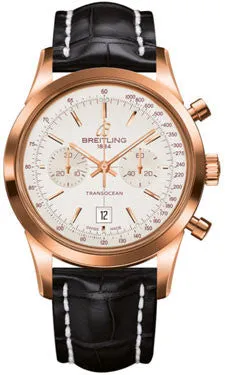 Breitling - Transocean Chronograph 38 Red Gold - Croco Strap
