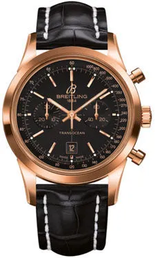 Breitling - Transocean Chronograph 38 Red Gold - Croco Strap