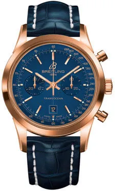 Breitling - Transocean Chronograph 38 Red Gold - Croco Strap