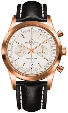 Breitling - Transocean Chronograph 38 Red Gold - Leather Strap