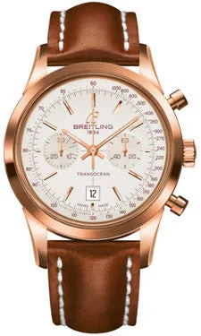 Breitling - Transocean Chronograph 38 Red Gold - Leather Strap