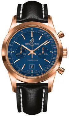 Breitling - Transocean Chronograph 38 Red Gold - Leather Strap