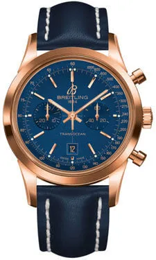 Breitling - Transocean Chronograph 38 Red Gold - Leather Strap