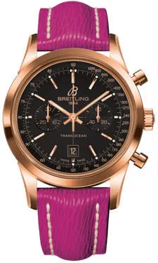 Breitling - Transocean Chronograph 38 Red Gold - Sahara Strap - Tang