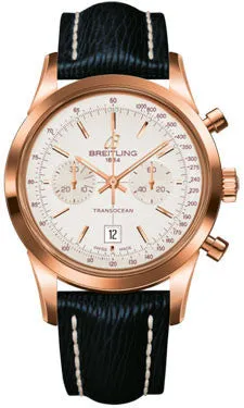 Breitling - Transocean Chronograph 38 Red Gold - Sahara Strap - Tang