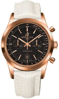 Breitling - Transocean Chronograph 38 Red Gold - Sahara Strap - Tang