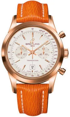 Breitling - Transocean Chronograph 38 Red Gold - Sahara Strap - Tang