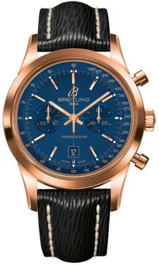 Breitling - Transocean Chronograph 38 Red Gold - Sahara Strap - Tang