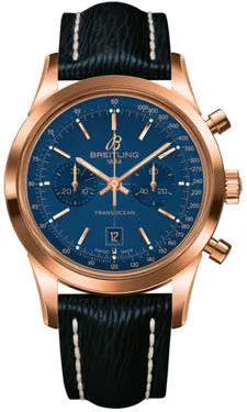 Breitling - Transocean Chronograph 38 Red Gold - Sahara Strap - Tang