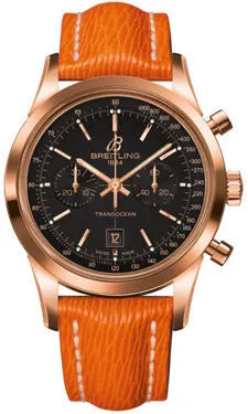 Breitling - Transocean Chronograph 38 Red Gold - Sahara Strap - Tang