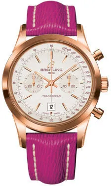 Breitling - Transocean Chronograph 38 Red Gold - Sahara Strap - Tang