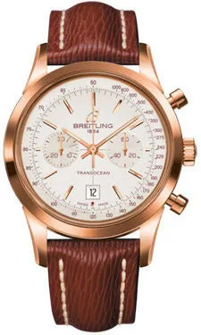 Breitling - Transocean Chronograph 38 Red Gold - Sahara Strap - Tang