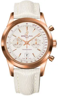 Breitling - Transocean Chronograph 38 Red Gold - Sahara Strap - Tang