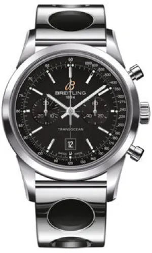 Breitling - Transocean Chronograph 38 Stainless Steel - Air Racer Bracelet