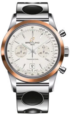 Breitling - Transocean Chronograph 38 Steel And Gold - Air Racer Bracelet