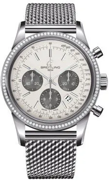 Breitling - Transocean Chronograph Steel - Diamond Bezel - Bracelet