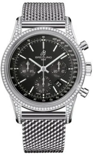 Breitling - Transocean Chronograph Steel - Diamond Case - Bracelet