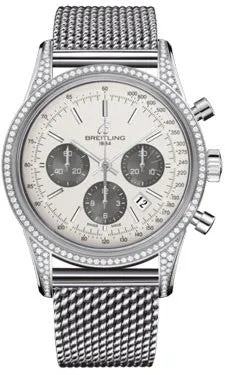 Breitling - Transocean Chronograph Steel - Diamond Case - Bracelet