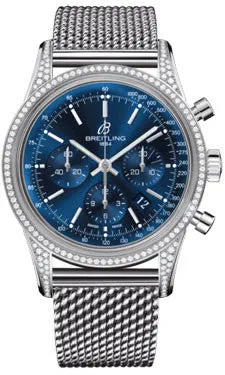 Breitling - Transocean Chronograph Steel - Diamond Case - Bracelet