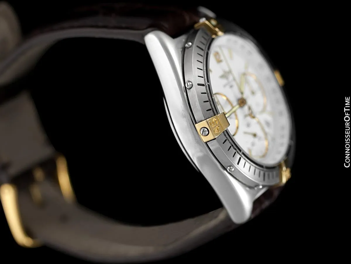 Breitling Windrider Chrono Sextant Mens Chronograph Watch, Stainless Steel & 18K Gold - B55045