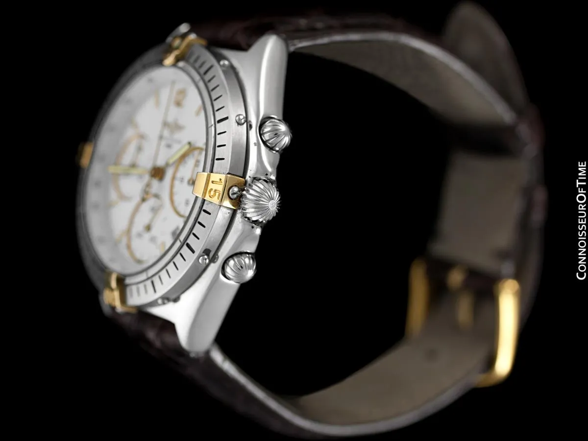 Breitling Windrider Chrono Sextant Mens Chronograph Watch, Stainless Steel & 18K Gold - B55045