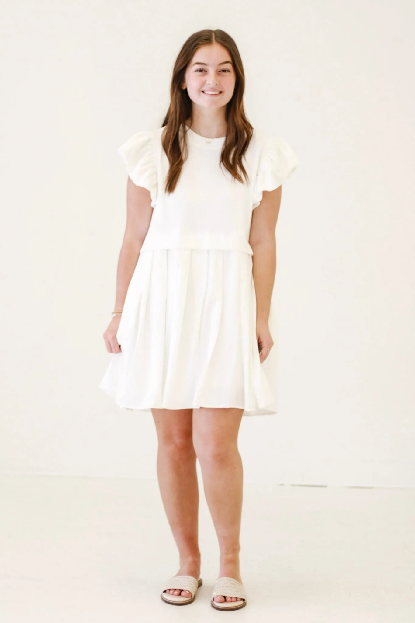 Bridal Days Mini Dress in White