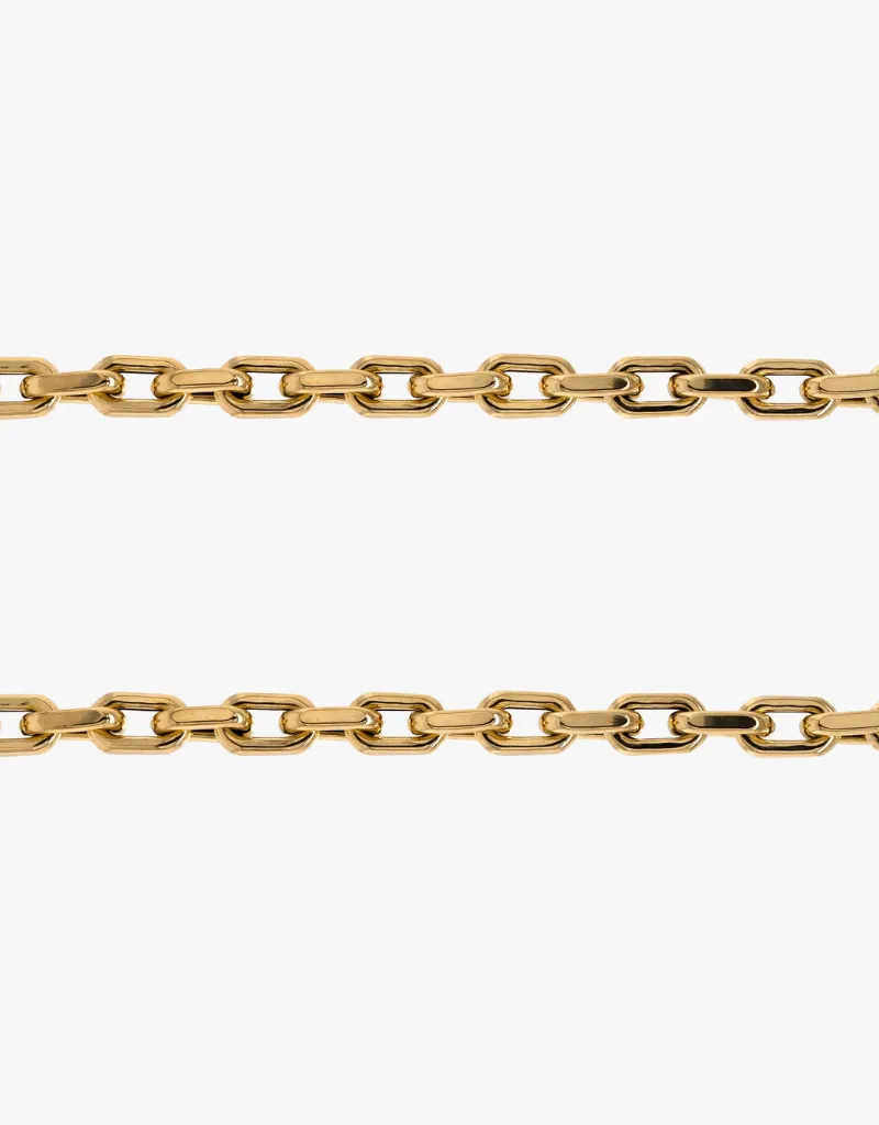 Bridget King Chubby Diamond Cut Chain 18" in Yellow Gold