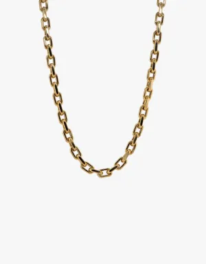 Bridget King Chubby Diamond Cut Chain 18" in Yellow Gold