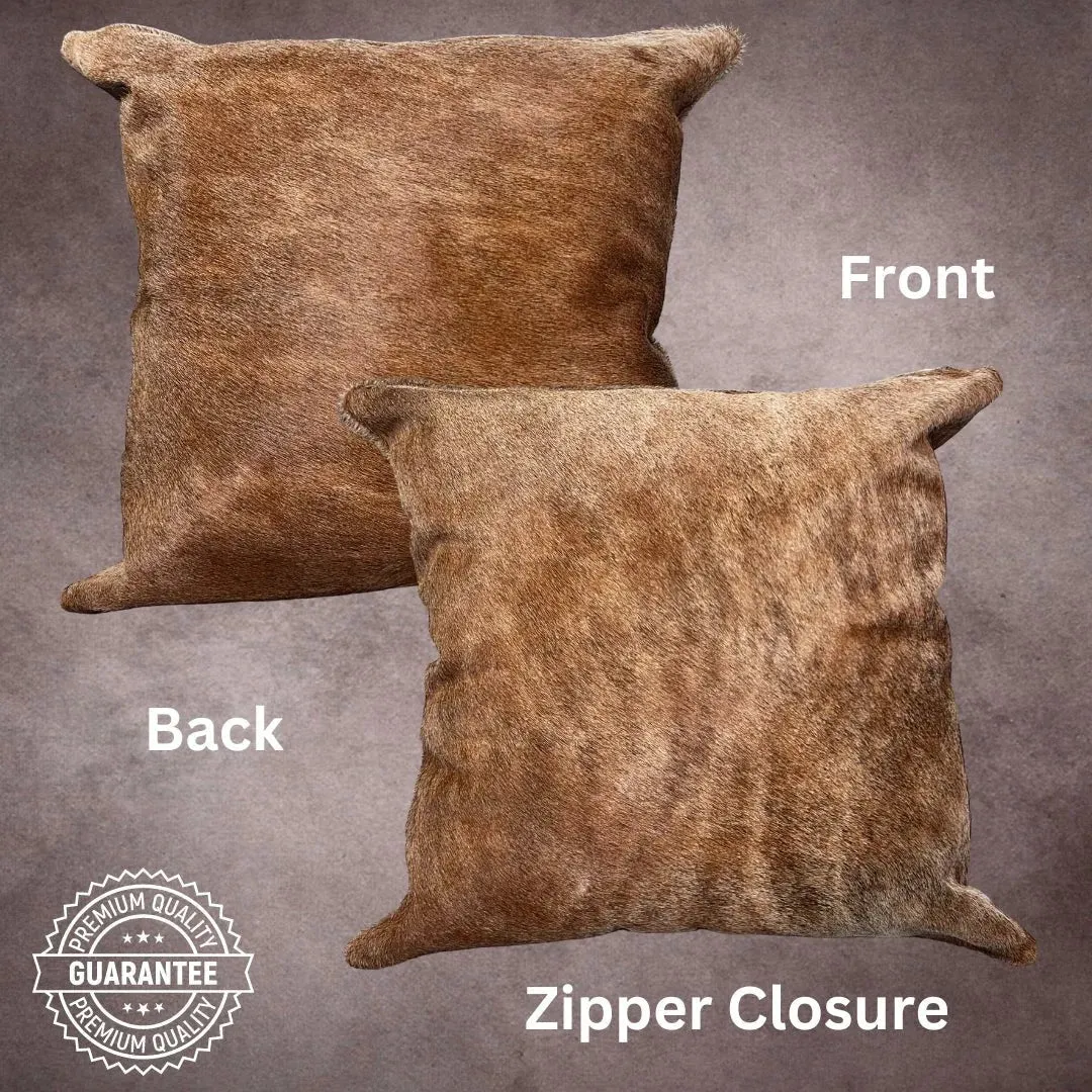 Brindle Cowhide Pillow Cover---PL060
