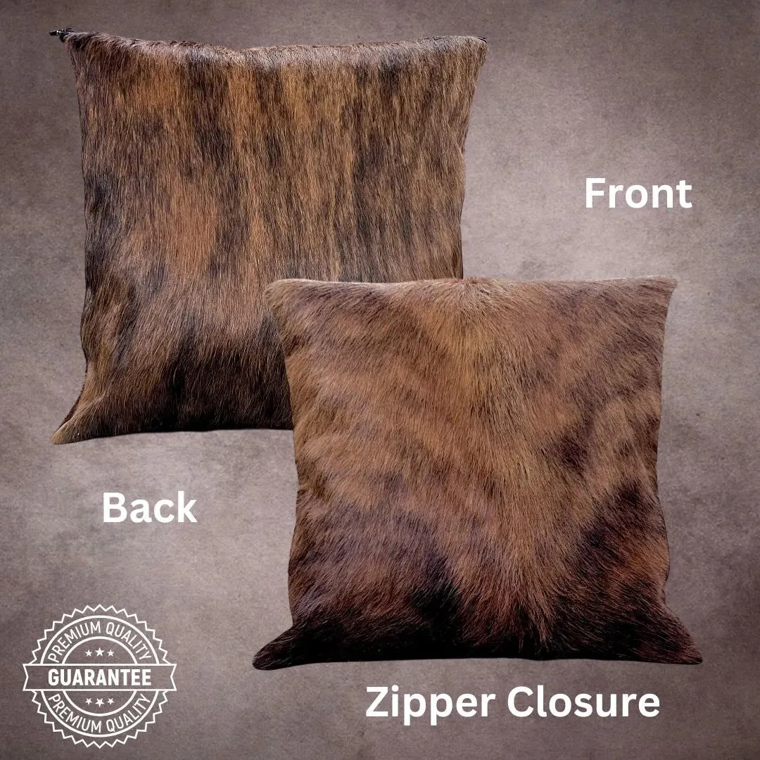 Brindle Cowhide Pillow Cover---PL105