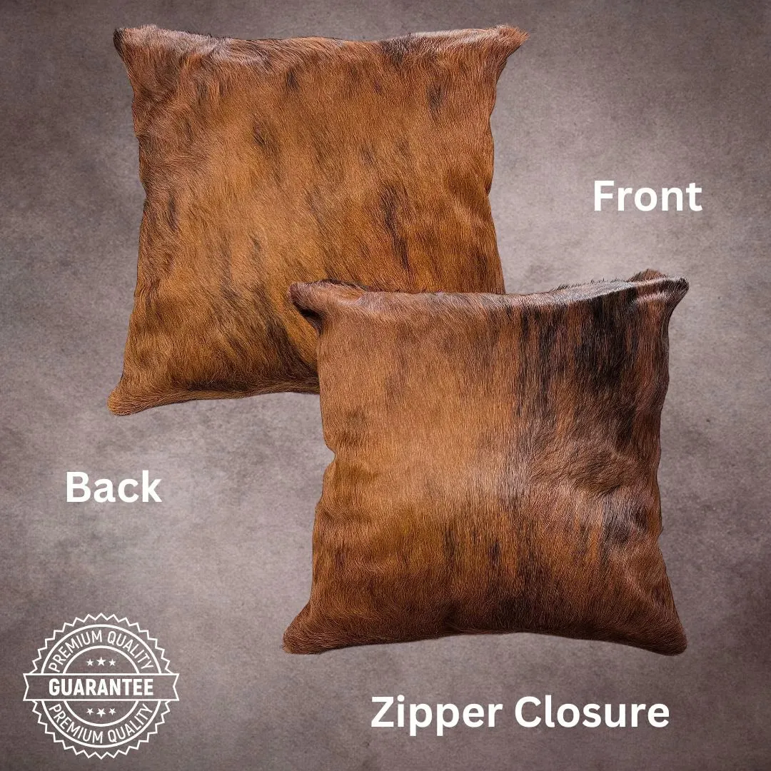 Brindle Cowhide Pillow Cover---PL119