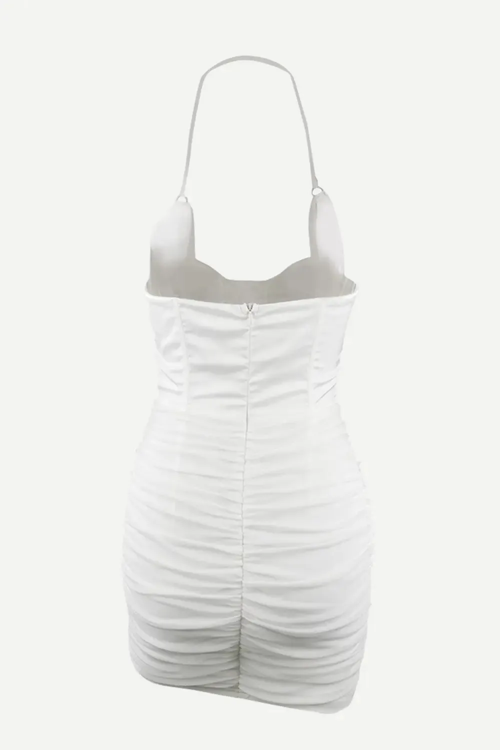 'Brisa' Halter Neck Lace-Up Wrap Dress