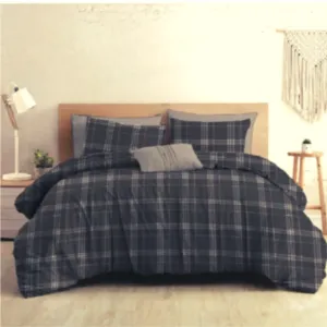 Bristol Charcoal Check Duvet Cover Set