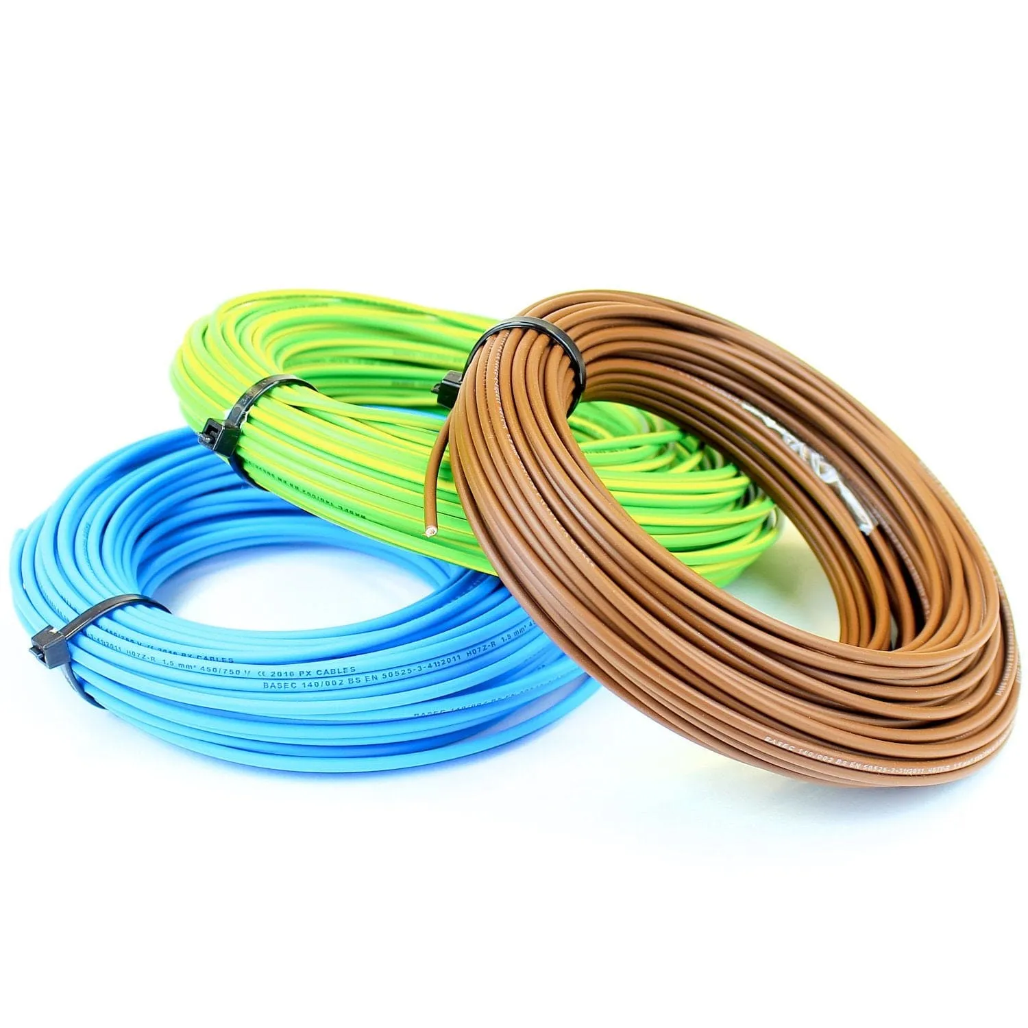 Britain-Made Conduit Electrical Cable - 1.5mm, 2.5mm, 4.0mm, 6.0mm, 10.0mm & 16.0mm