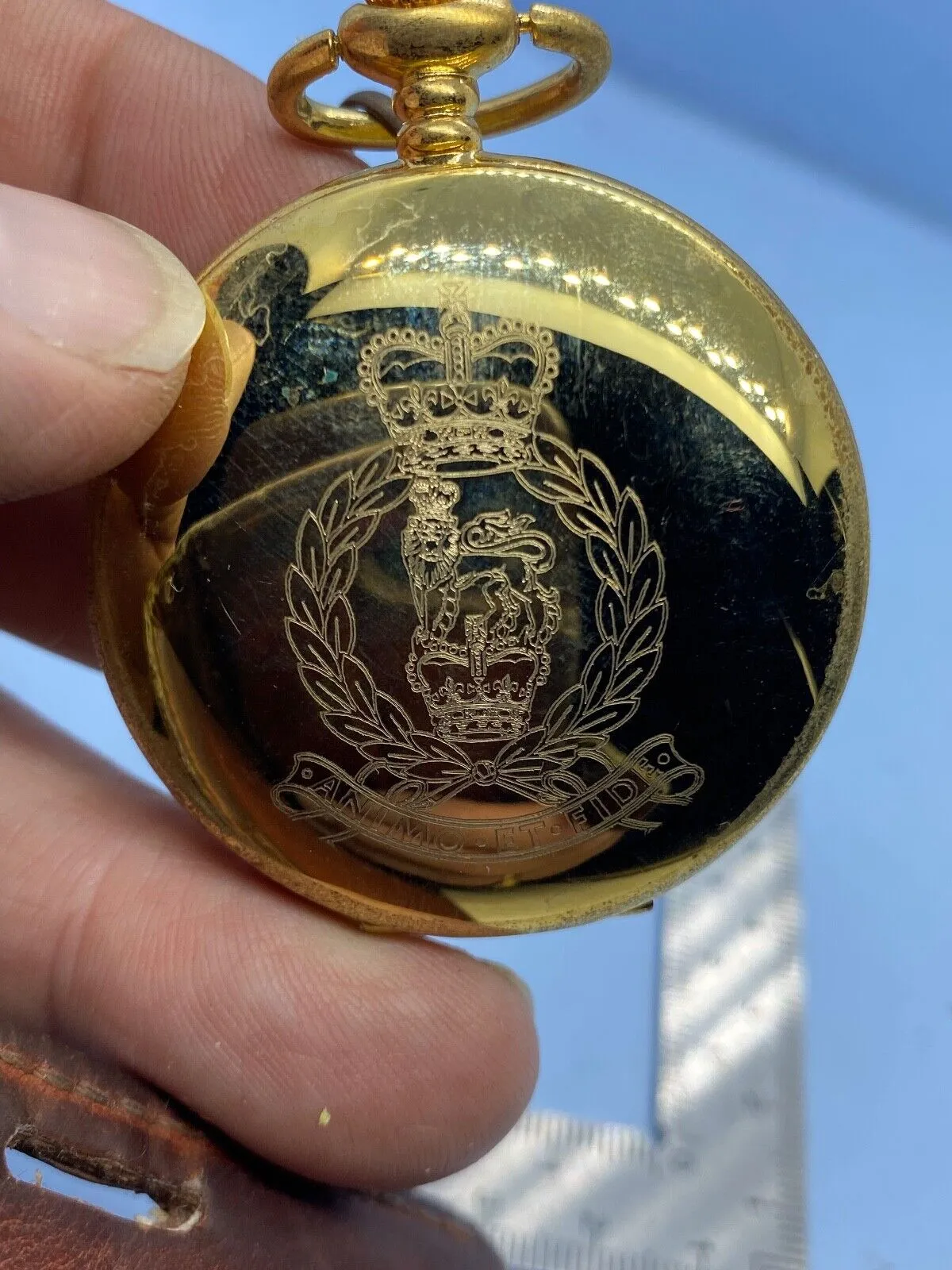 British Army Adjutant General's Corps Engraved Pocket Watch