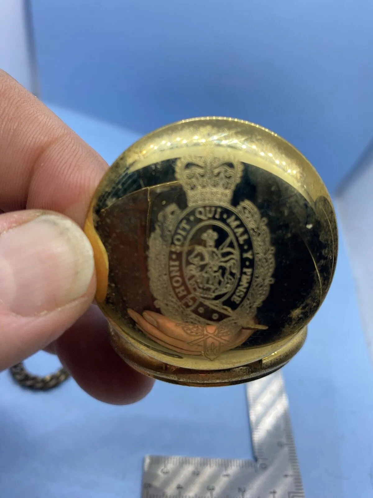 British Army Royal Regiment of Fusiliers Engraved Pocket Watch