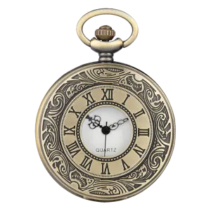 Bronze Analog Quartz Demi Pocket Watch