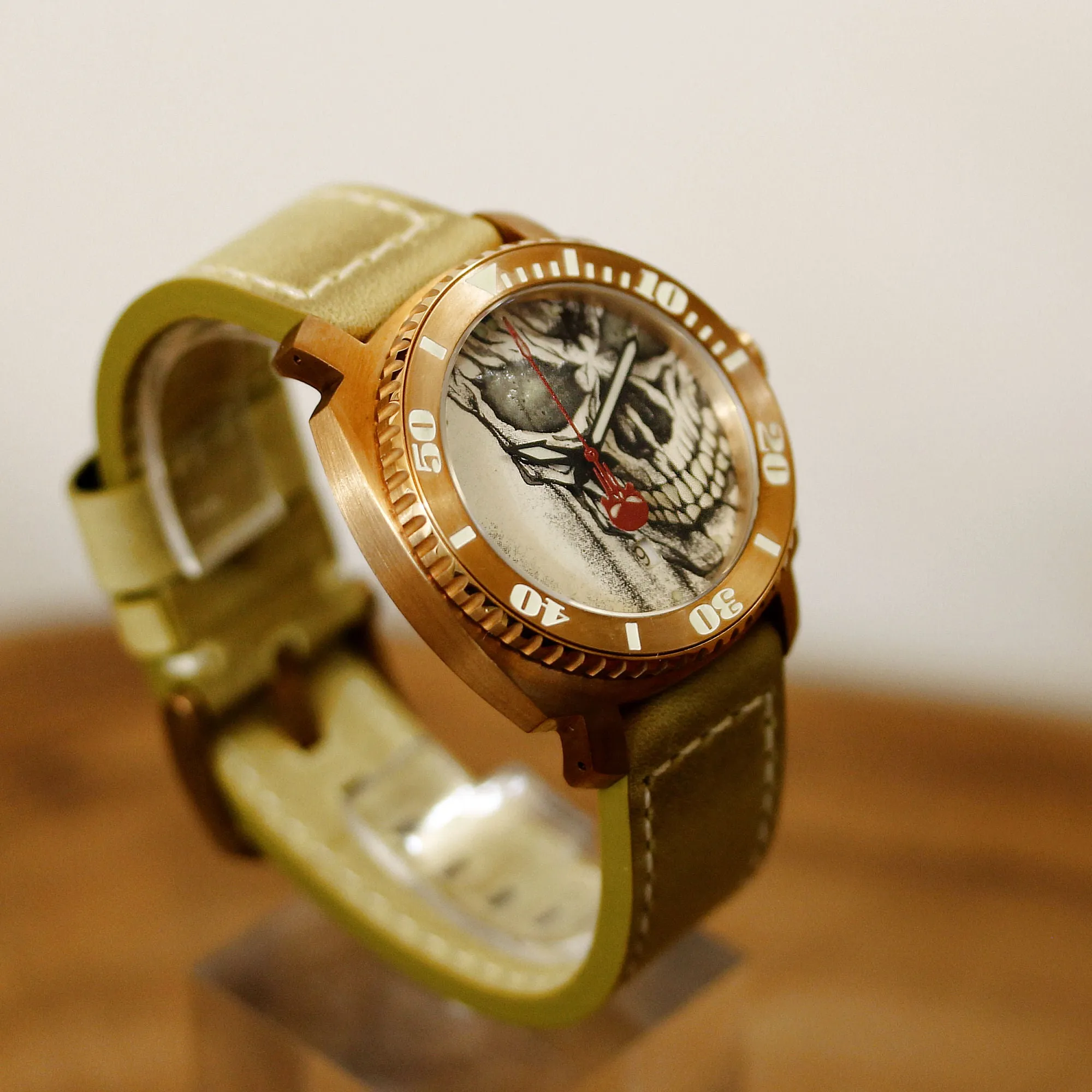Bronze Blood & Thunder - Blood Skull Dial