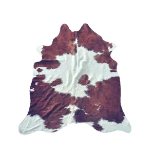 Brown & White, Dark Premium Brazilian Hide, XL CH14N I