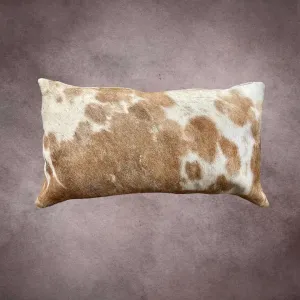 Brown and White Cowhide Pillow Cover---PL 004
