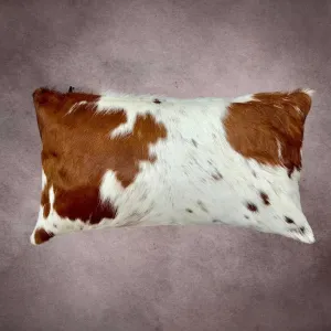 Brown and White Cowhide Pillow Cover---PL008